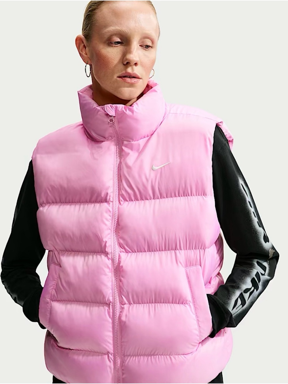 Nike Women's Bubblegum Pink Puffer Vest